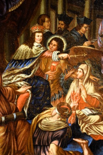 Louis XIV - Le triomphe de l'Église sur les hérésies des jansénistes - Ecole française du XVIIe siècle
